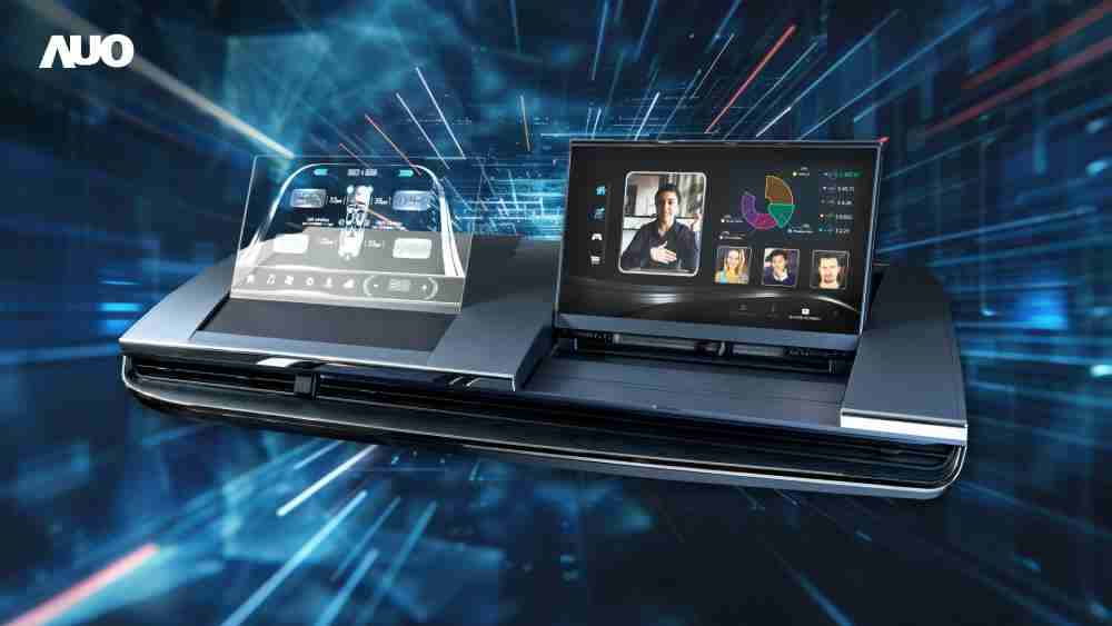 918.COMMicro LED Display HMI解决方案打造透明Micro LED前座仪表，，，，呈现信息并保留驾驶视野开阔；亦为副驾驶座乘客打造收放自如的Micro LED屏幕，，在不影响显示质量的前提于显示区内建镜头，，，让用户能与视讯对象直接眼神接触，，，提供绝佳的双向沟通体验