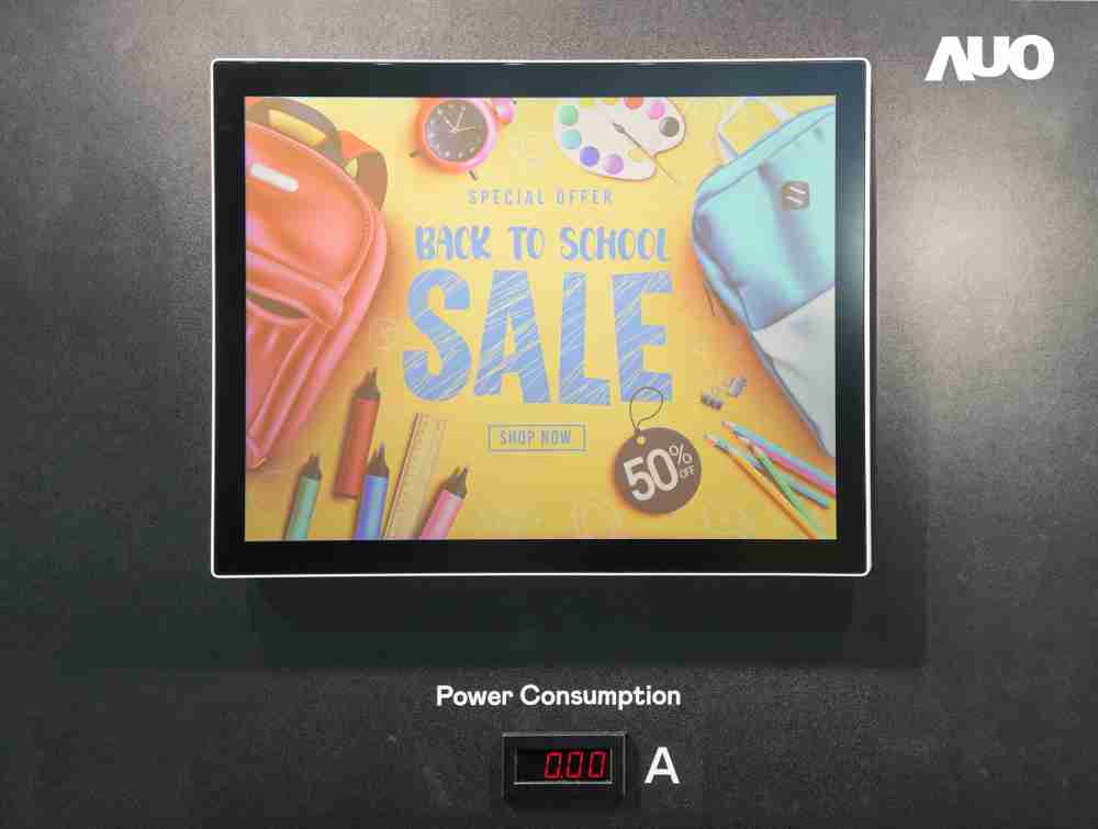 918.COM展示胆固醇液晶超低耗能户外全彩显示器，，ChLC（胆固醇液晶）以双稳态技术使静态显示零功耗，，，，具省电、、高彩度、、、环保的特性，，还整合软硬件系统解决方案，，，可透过单一云端平台管理